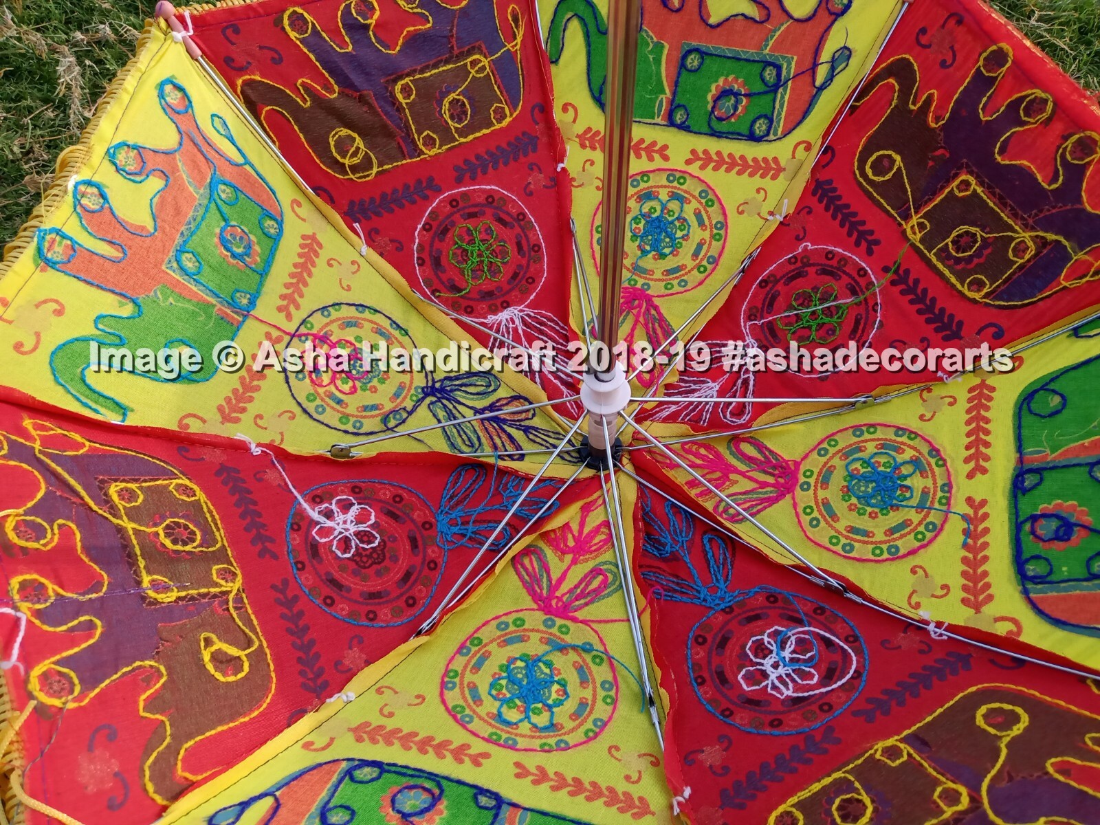 Wholesale Lot Decorative Indian Embroidered Parasol Sun Shade Women