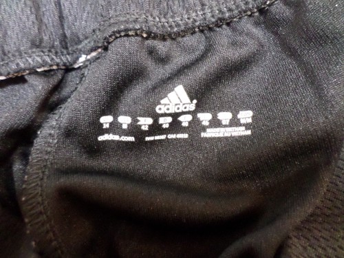 Adidas Black Straight Leg Athletic Pants Size M 34x31 - Picture 6 of 8