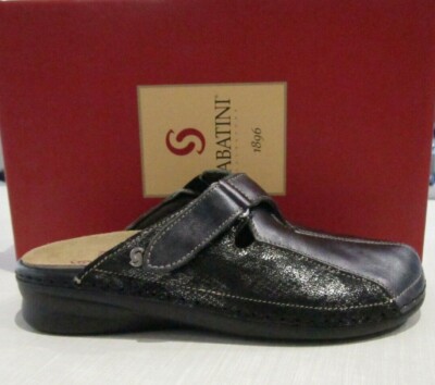 SABATINI - SABOT DONNA 1 VELCRO IN PELLE 100% - CON PLANTARE ESTRAIBILE - |  eBay