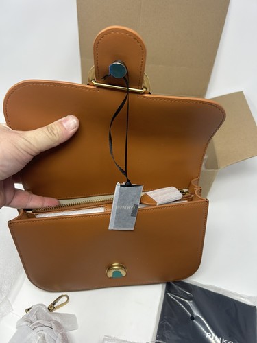 PINKO Classic Love Bell 2 CL Cuoio Brand new In Original Box W All Tags Perfect - Picture 9 of 20