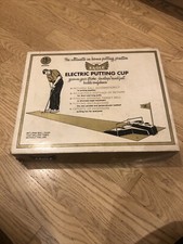 Vintage 19TH HOLE Golden Eagle Electric Putting Cup 1969 W/ Box TESTED WORKS