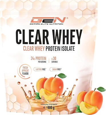 Clear Whey 900 g - Whey Protein Isolat Pulver (WPI) - Aprikose - BCAA / EAA