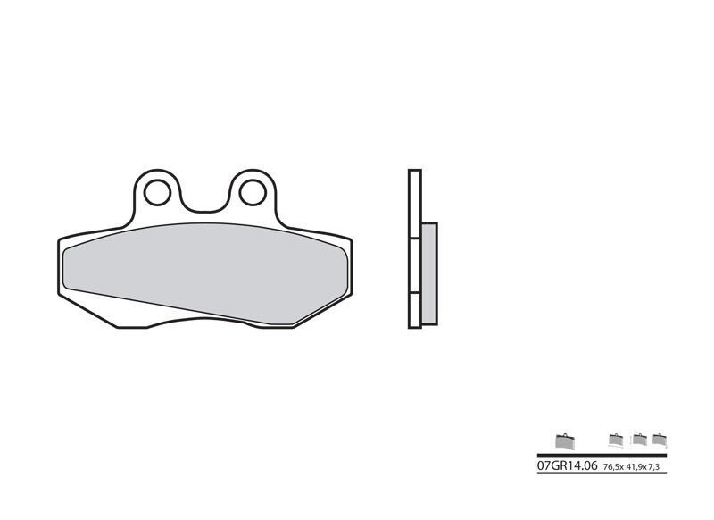 Plaquettes de frein arrière Brembo pour moto Aprilia 600 Pegaso