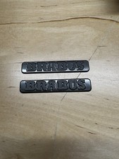 Brabus Logo Matte Black Fender Door Badge Emblem 8215x 1510 Set Of 2 Pcs