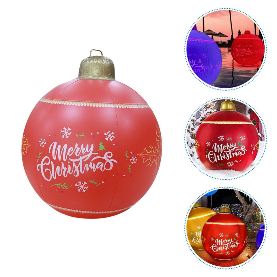 Inflatable Christmas Ball Pvc Balls Outdoor Large Decorations Decorate