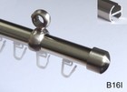 Gardinenstange Aus Edelstahl 16mm - Inkl. Wand-/Deckenträger, Modern, Von BASIT