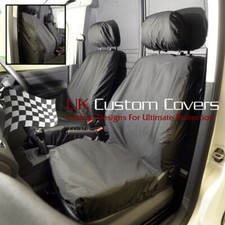 Vw Caddy Maxi Life Front Seat Covers Tailored (2004 Onwards) Black 146