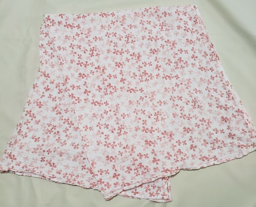 Aden + Anais Girls Swaddle Blanket Muslin Cotton Pink White Flowers 40"×47" - Picture 1 of 8