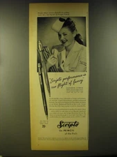 1946 Scripto Pencils Ad - Scripto performance is no flight of fancy