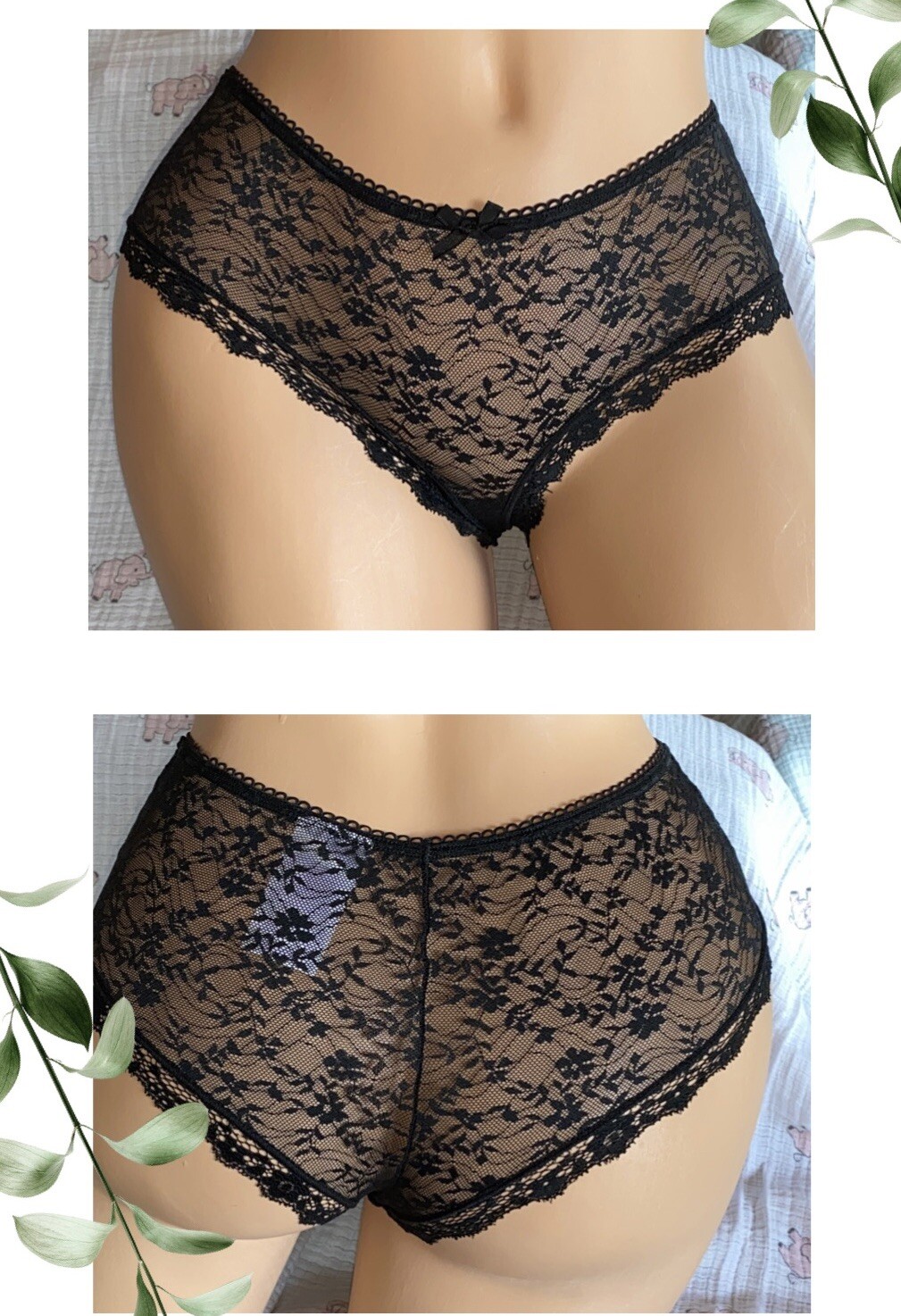 Secret Treasures Nylon Black Bikini Panties Hipster C… Gem