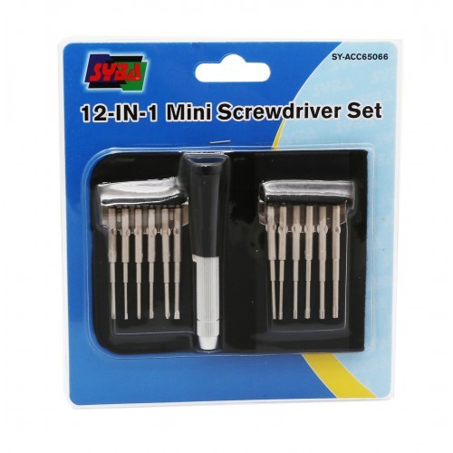 Syba SY-ACC65066 12-in-1 Mini Screwdriver Set for Cell Phones, Laptops, Glasses - Picture 1 of 3