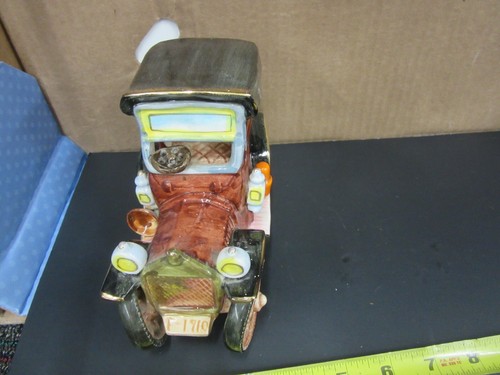 Jalopy Antik Auto Modell T Keramik Keramik Kunst Capodimonte Porzellan - Bild 4 von 9
