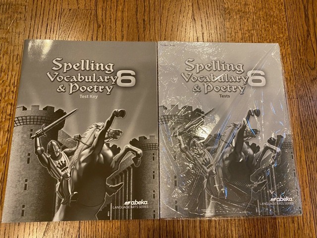 Abeka 6th Grade Spelling, Vocabulary, &amp; Poetry Tests &amp; Matching Test ...