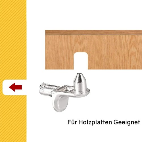 20 Stück Einlegeboden Halter, Regalbodenträger L Form, Bodenträger 5 Mm, Halter - Bild 4 von 7