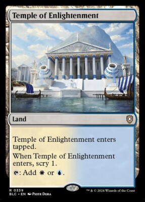 (x4) Temple of Enlightenment 0339 Playset Rare Bloomburrow Commander MTG NM