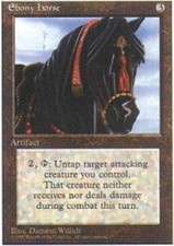 Ebony Horse PL/MP, English MTG Fourth Edition
