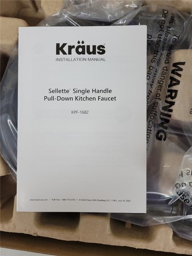 KRAUS KPF-1682ORB Sellette Single Handle Pull-Down Kitchen Faucet, Bronze - Picture 6 of 12