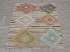 3x5 ft Small Striped kilim rug - rugs for living room