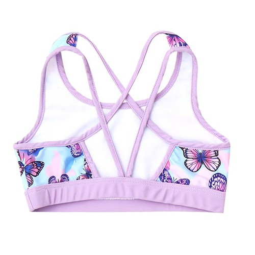 Kids Girl Swimsuit Top Bathing Suit Swim Swimwear Holiday Surfing Suits Beach - Picture 19 of 23