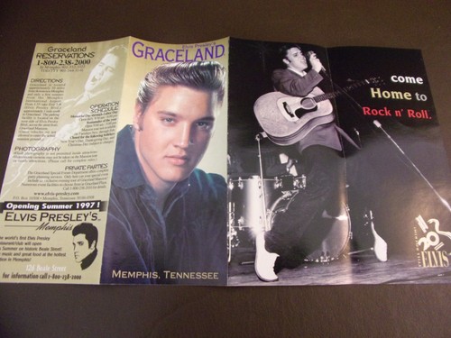 Elvis Presley's Graceland Memphis Tennessee Pamphlet - Picture 4 of 4
