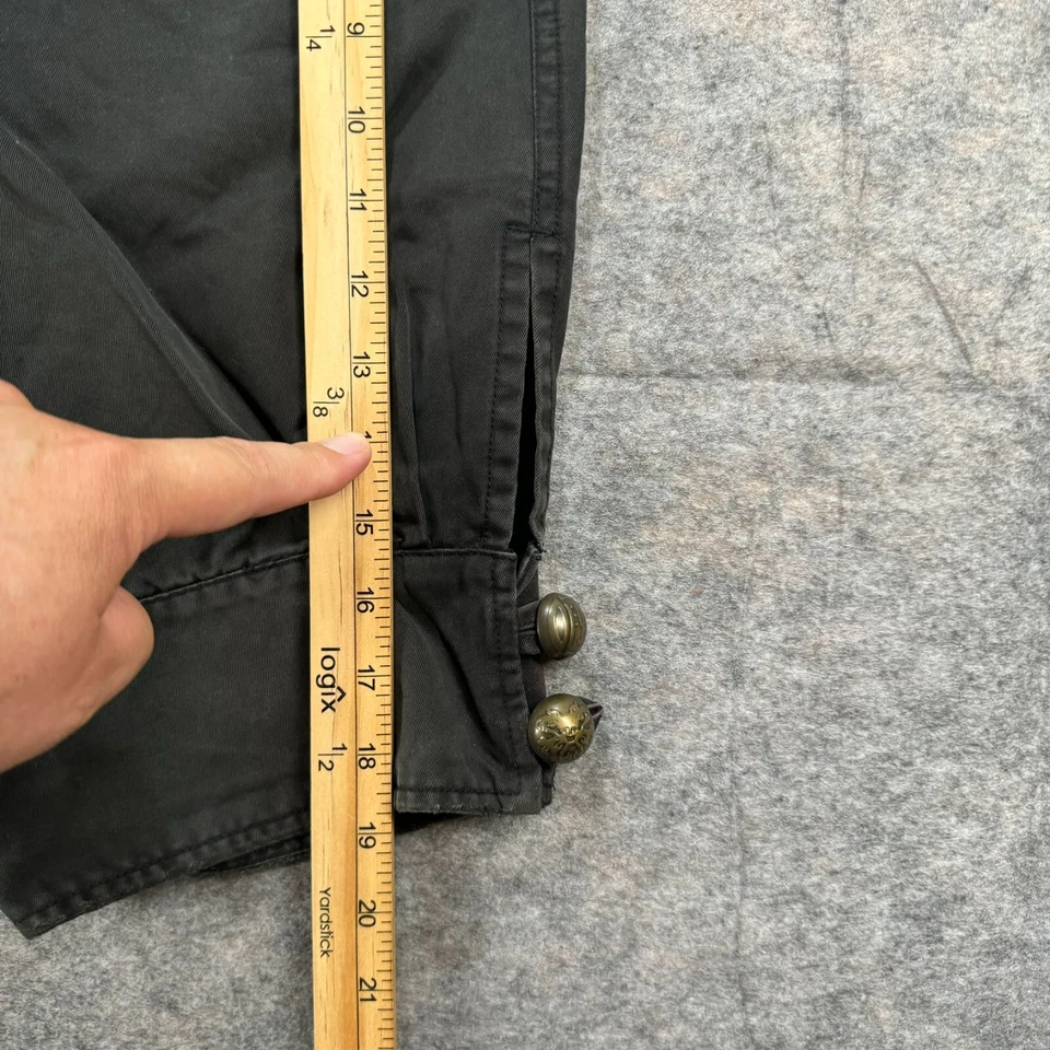 Bermuda Diesel Feminina Tamanho 27 Preta Comprimento do Joelho Algodão (30x11) - Imagem 3 de 4