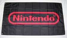 NINTENDO 3'X5' FLAG BANNER VIDEO GAMES NES GAMER ROOM POKEMAN TV MAN CAVE DORM
