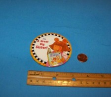 I'm A Great Big Sister  Vintage Button 1999