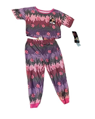 Nickelodeon That Girl Lay Lay Crop Top 2 Piece Pajama Set Size M (7/8) - Picture 4 of 10
