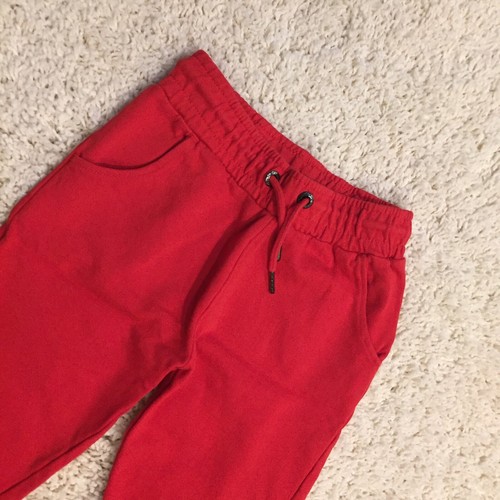 Iconic Kids Red Jogger Pants Size 7-8 Years But Fits More Of 6-7 Years - Picture 2 of 12