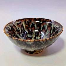 3.5'' Jian Oven Porcelain Dynasty Palace Container Ship Bowl