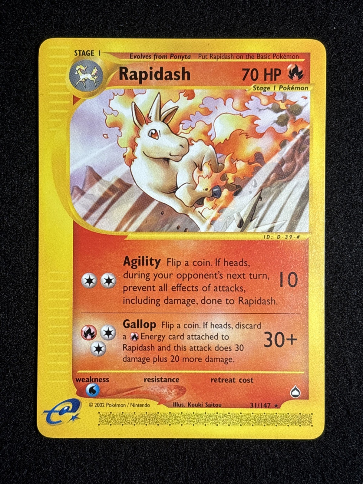 Pokémon Rapidash 31/147 Aquapolis Non Holo