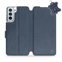 HandyhüLle FüR Galaxy S21 Plus Mobiwear Case Cover SchutzhüLle Etui Dunkelblau
