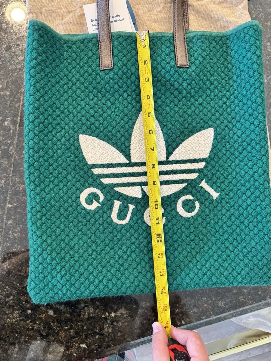 Gucci X Adidas Green Knit Tote | eBay