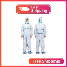 Medtecs Hazmat Suits Disposable - 6 Sizes Options, Type 5/6 Protection
