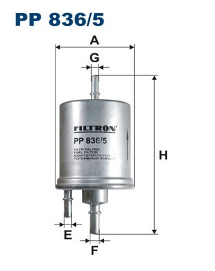 Filtron PP 836/5 fuel filter for, Audi