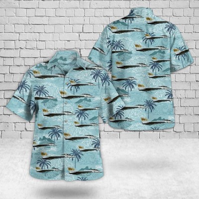US Navy F 14A Tomcat Of VFA 32 Fighting Swordsmen Hawaiian Shirt