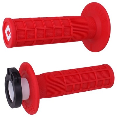 Odi Recoil Full-Waffle SX-MX V2 Lock-On Grips Red For Rieju MR Pro 300i 2026