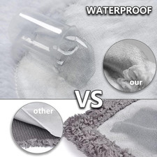 Waterproof Dog Blanket, Pattern Printing Super Soft Warm Fluffy Facecloth Sof...