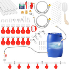 12 Pack Automatic Chicken Water Cups, Complete Set Pipeline Automatic Chicken Wa