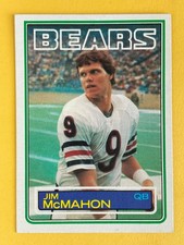 Jim McMahon 1983 Topps Rookie Football Card #33 - Chicago Bears Quarterback RC. rookie card picture