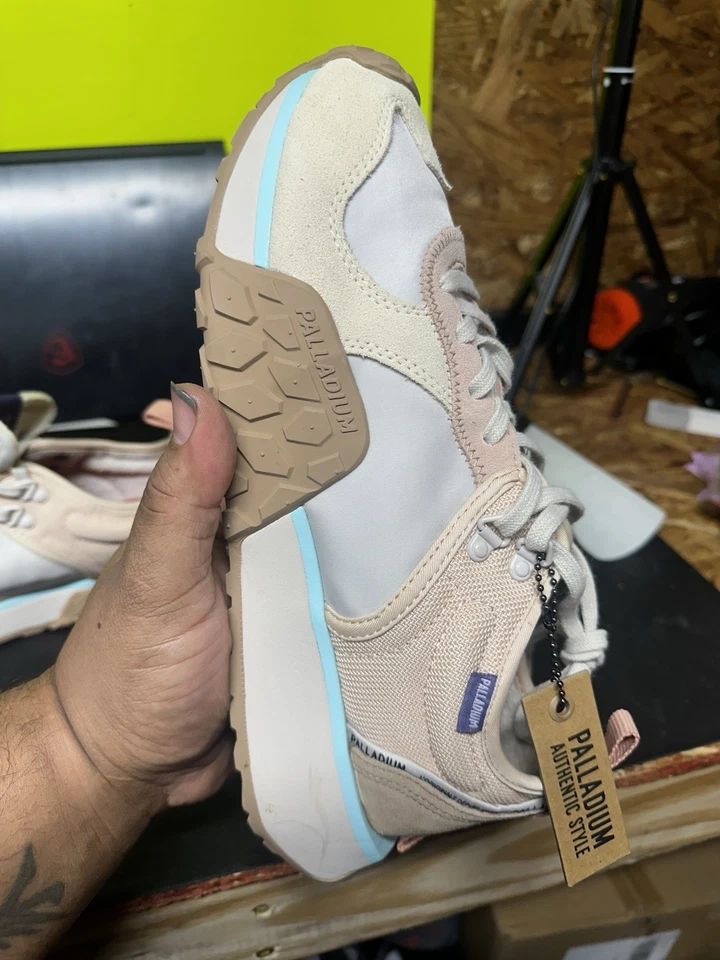 Кроссовки PALLADIUM Troop Runner унисекс мужские 9,5 женские 11 цвет слоновой кости кремовые/лунные - Изображение 2 из 4