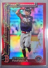 2025 Topps Holiday - Ceddanne Rafaela #H156 Holiday Red Glitter 7/10