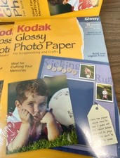3 KODAK Photo Paper Glossy 8.5 x 11 Lot of 2 New 15 Pg Ea. 1 Partial 8 Sheets