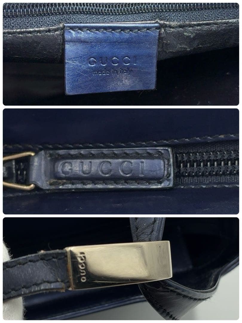 Minimal Handbag Tote Bag Navy Women - GUCCI thumbnail 24
