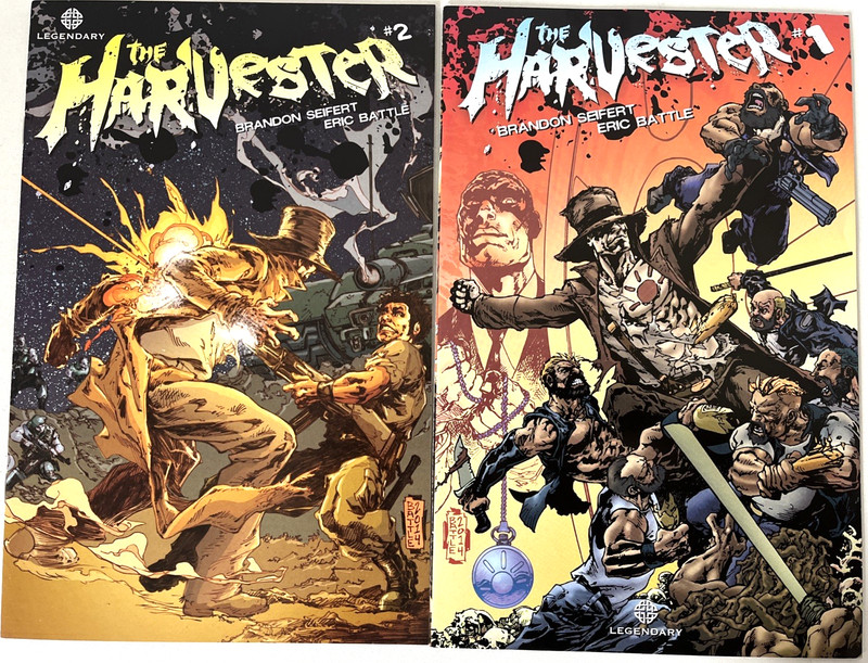 THE HARVESTER, NUMBER'S 1 & 2. (2 ISSUE 2015 HIGH GRADE LOT). LEGENDARY COMICS.