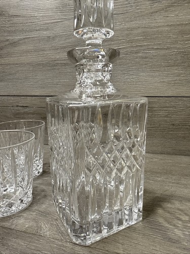 WEDGWOOD Vintage 80er Voll Bleikristall Set Altmodische Gläser und Karaffe - Bild 16 von 24