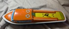 Vintage The Ohio Art Co Tin Wind-Up Cabin Cruiser Boat Toy 14" Long  WORKS