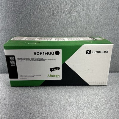 Lexmark (501H) 50F1H00 Black Toner Cartridge Return Program Genuine NEW Sealed