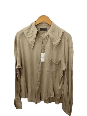 トップス Yohji Yamamoto POUR HOMME LONG SLEEVE Yohji Yamamoto POUR HOMME Long Sleeve Shirt Size 2 Cotton