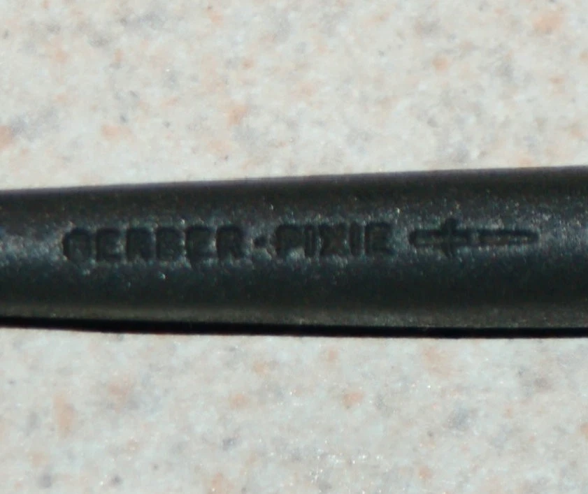 GERBER PIXIE нож из нержавеющей стали птица форель пластиковая ручка кожаный чехол США - Изображение 4 из 4